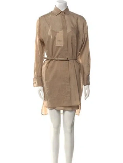 Pre-owned Max Mara Mini Dress W/ Tags In Neutral