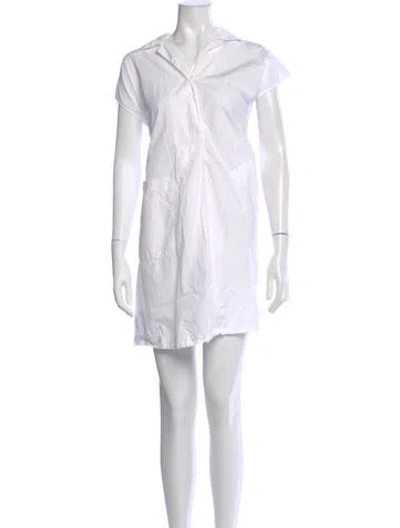 Pre-owned Max Mara Mini Dress In White