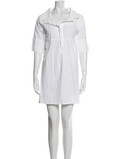 Pre-owned Max Mara Mini Dress In White