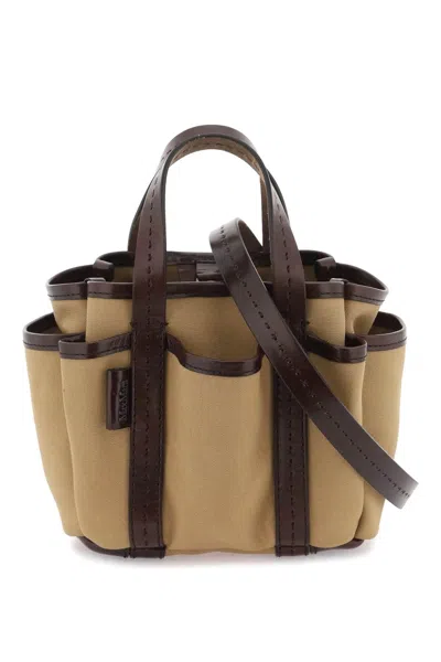 Max Mara Mini Giardiniera Tote Bag In Brown