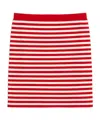 Max Mara Mini Jacquard Skirt In Red