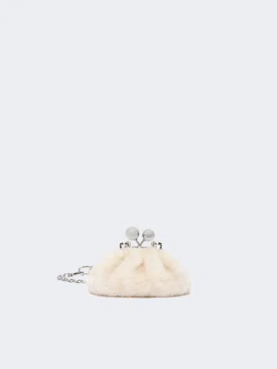 Max Mara Mini Pasticcino Bag With A Soft Texture In Ivory