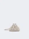 Max Mara Mini Pasticcino Bag With A Soft Texture In Light Grey