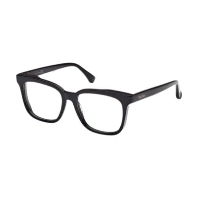 Max Mara Mini Shiny Black Eyeglasses In Blue