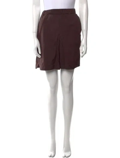 Pre-owned Max Mara Mini Shorts In Brown