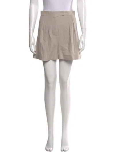 Pre-owned Max Mara Mini Shorts In Neutral