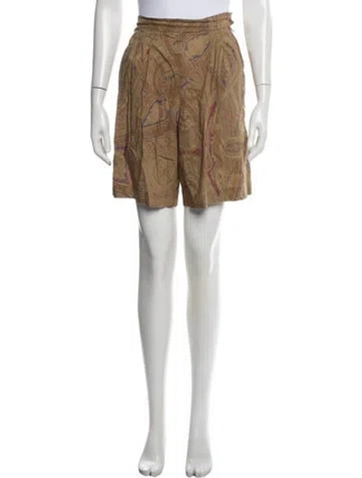 Pre-owned Max Mara Mini Shorts In Neutral