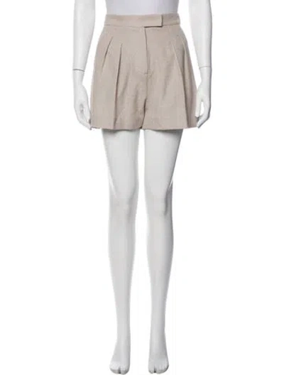 Pre-owned Max Mara Mini Shorts In Neutral