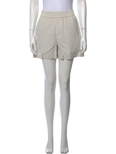 Pre-owned Max Mara Mini Shorts In Neutral