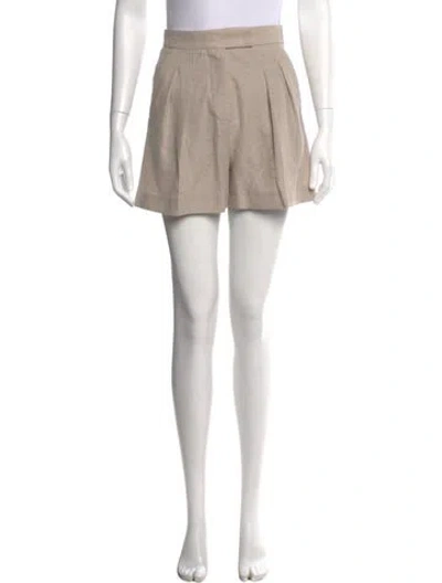 Pre-owned Max Mara Mini Shorts In Neutrals
