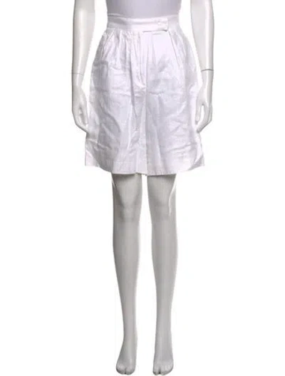 Pre-owned Max Mara Mini Shorts In Neutrals