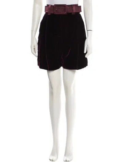 Pre-owned Max Mara Mini Shorts W/ Tags In Burgundy