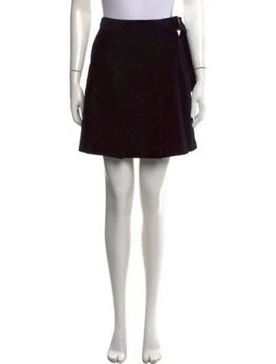 Pre-owned Max Mara Mini Skirt In Black