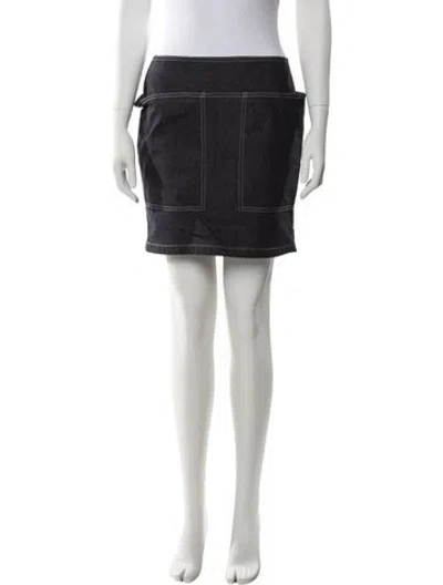 Pre-owned Max Mara Mini Skirt In Blue