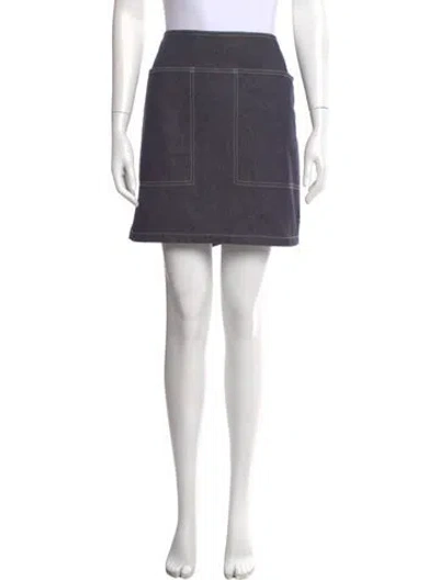 Pre-owned Max Mara Mini Skirt In Blue