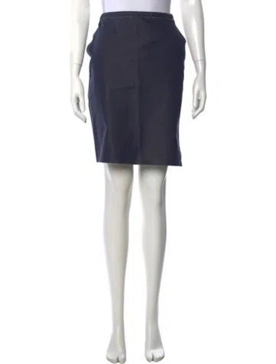 Pre-owned Max Mara Mini Skirt In Blue