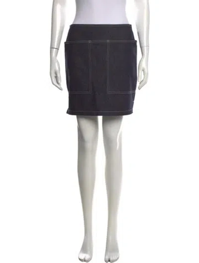 Pre-owned Max Mara Mini Skirt In Blue