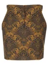 Max Mara Mini Skirt In Jacquard Wool Skirts Multicolor