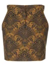 Max Mara Mini Skirt In Jacquard Wool Skirts Multicolor