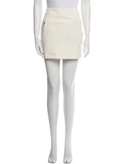 Pre-owned Max Mara Mini Skirt In Neutral