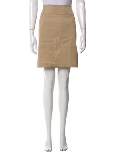 Pre-owned Max Mara Mini Skirt In Neutral