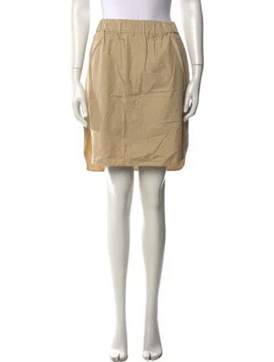Pre-owned Max Mara Mini Skirt In Neutral