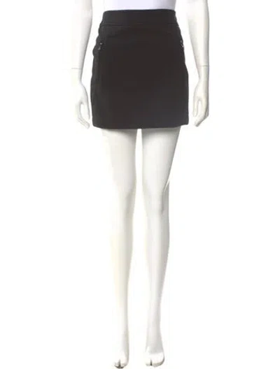 Pre-owned Max Mara Mini Skirt W/ Tags In Black