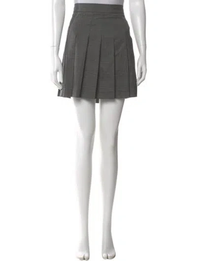 Pre-owned Max Mara Mini Skirt W/ Tags In Gray