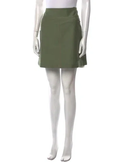 Pre-owned Max Mara Mini Skirt W/ Tags In Green