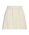 Max Mara Solid-color Flared Skirt In White