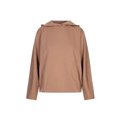 Max Mara Mini Sweater With Premium Fabric Blend In Hazelnut Brown