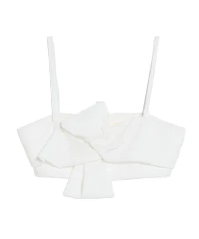 Max Mara Miniature Satin Top In White