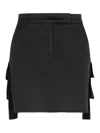 Max Mara Camelwool Miniskirt In Black