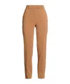 Max Mara Minimal Cuffed Pants In Camel