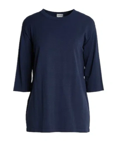 Max Mara Minimal Knit Top In Blue