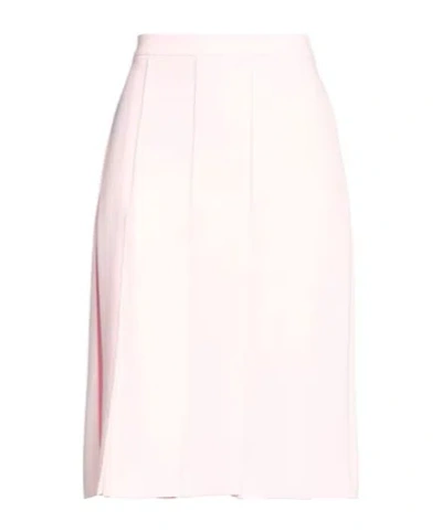 Max Mara Minimal Pleated Skirt In Pink