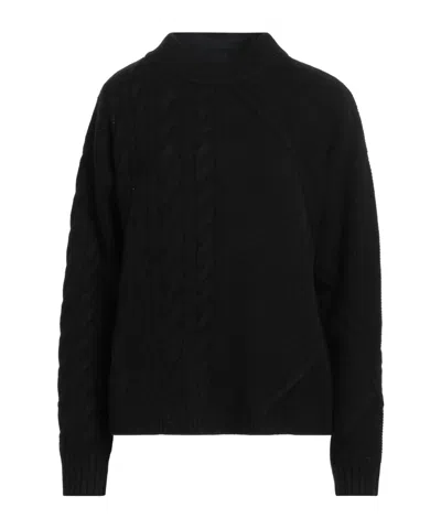 Max Mara Minimal Solid Knit Sweater In Black