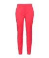 Max Mara Minimal Solid Twill Trousers In Pink