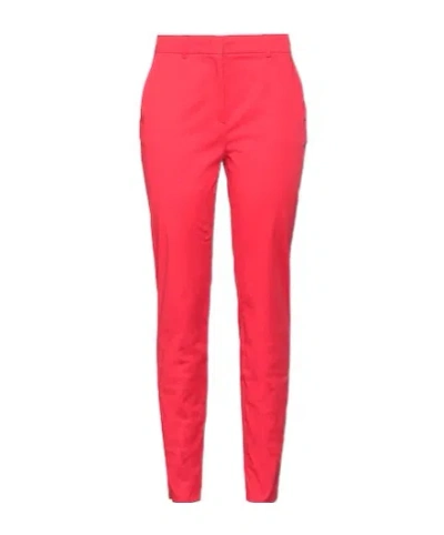 Max Mara Minimal Solid Twill Trousers In Pink