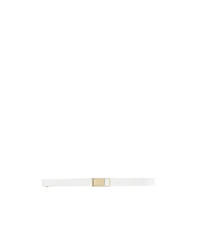 Max Mara Minimalist Belt In White