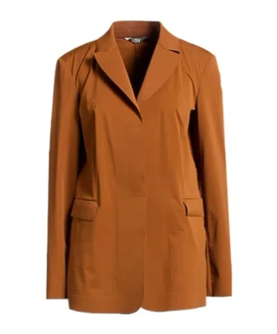 Max Mara Minimalist Blazer In Orange