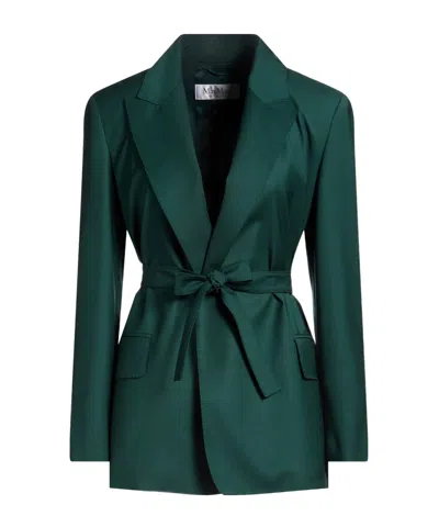 Max Mara Minimalist Blazer In Green