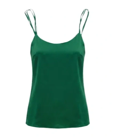 Max Mara Minimalist Camisole Top In Green