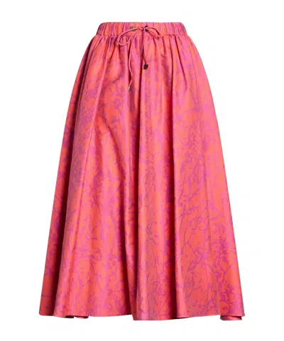 Max Mara Minimalist Circle Skirt In Pink