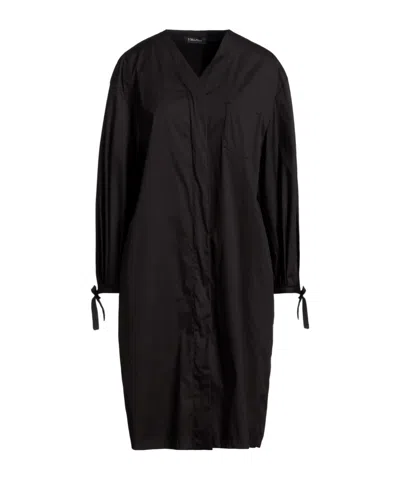 Max Mara Minimalist Dress In Black