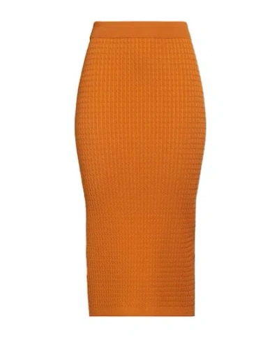 Max Mara Minimalist Pencil Skirt In Camel