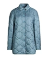 Max Mara Minimalist Plaid Jacket In Blue