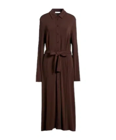 Max Mara Minimalist Shirt Dress In Multi