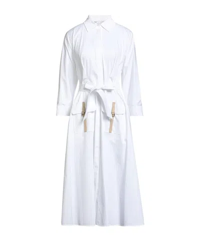 Max Mara Minimalist Shirt Dress In White