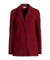Max Mara Minimalist Singlebreasted Blazer In Red